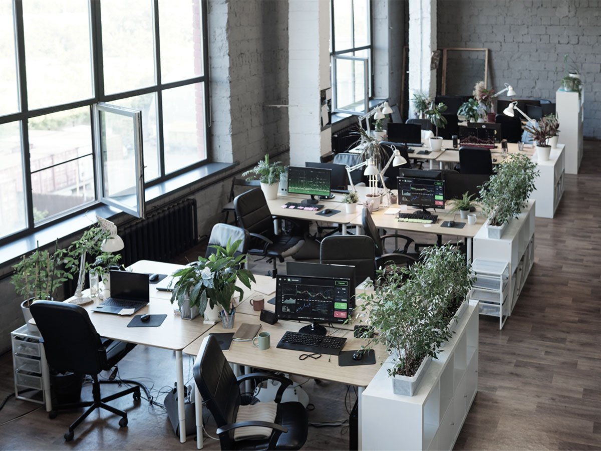 Office search in the Philippines — open-plan workspace